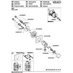 Keuco Thermostat-Brausemischer IXMO_solo UP m Schlauchans. Ros eckig sw ma