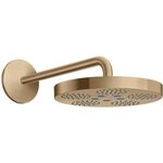 Kopfbrause 280 1jet AXOR ONE mit Brausearm brushed bronze