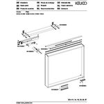 Keuco Lichtspiegel X-LINE 800x700x105mm vulkanit