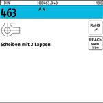 Scheibe DIN 463 2 Lappen 17 A 4 25 Stück - VPE: 25