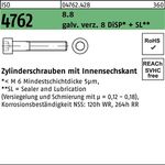 Zylinderschraube ISO 4762 Innen-6kt M5x25 8.8 galv.verz. 8 DiSP+SL 500St. - VPE: 500