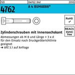 Zylinderschraube ISO 4762 Innen-6kt M3x 25 A 4 BUMAX88 500 Stück BUFAB - VPE: 500