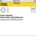 Unterlegscheibe ISO 7092 6 Messing 1000 Stück - VPE: 1000