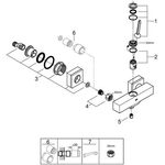 Grohe Einh.-Brauseb. EUROCUBE JOY 1/2Zoll chr