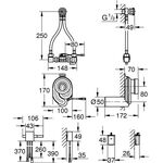 Grohe Temperatursensor f Urinal 6 V Batt chr