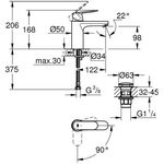 Grohe EH-WTbatt EUROSMART C 1/2Zoll M-Size chr