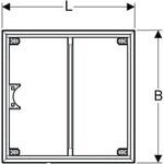 Geberit Installationsrahmen für Setaplano bis 1000mm 1000x1000mm