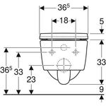 Geberit Wand-Tiefspül-WC iCon Rimfree verk. Ausladung mit WC-Sitz weiß - VPE: 12