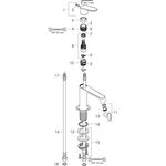 EH-WT-MI 100 AXOR CITTERIO M DN 15 ohne Zugstange chrom