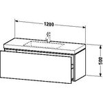 Duravit Waschtischunterbau L-CUBE m WT Vero Air 500x1200x480mm 1 HL capp h