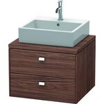 Duravit Konsolenunterschrank BRIOSO Griffe chr 442x620x550mm nussbaum dunkel