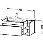 Duravit Waschtischunterbau DURASTYLE 448x930x398mm lichtblau matt/weiß matt