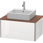 Duravit Waschtischunterbau XSQUARE 400x1200x548mm nordic weiß seidenmatt