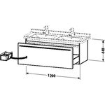 Duravit Waschtischunterbau X-LARGE 468x1200x448mm nussbaum gebürstet