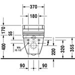 Duravit Wand-WC STARCK 3 ti. 370x620mm SensoWash HG weiß