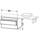 Duravit Konsolenunterschrank DURASTYLE 512x800x548mm Kast. dunkel/kastanie dkl