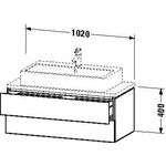 Duravit Konsolenunterschrank L-CUBE 400x1020x477mm weiß hochglanz