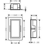 HG Wandnische XtraStoris Individual mattweiß 300x150x100mm Designrahmen bru