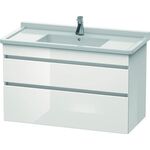 Duravit Waschtischunterbau DURASTYLE 470x1000x618mm eiche schwarz / weiß matt