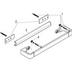 Badetuchhalter AXOR UNIVERSAL 800mm, Wandmontage stainless steel optic