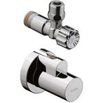 Eckventil AXOR mit Schuber brushed nickel