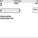 Zylinderstift DIN 7 1 m6x 10 Stahl 1000 Stück - VPE: 1000