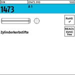 Zylinderkerbstift DIN 1473 6x 18 A 1 100 Stück - VPE: 100