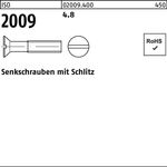 Senkschraube ISO 2009 Schlitz M10x 45 4.8 100 Stück - VPE: 100