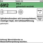 Zylinderschraube DIN 6912 Innen-6kt M16x30 010.9 galv.verz. 50St. - VPE: 50