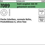 Unterlegscheibe ISO 7089 o.Fase 27 Stahl verg. 300 HV galv.verz. 50St. - VPE: 50