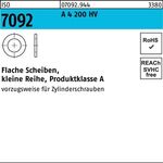 Unterlegscheibe ISO 7092 20 A 4 200 HV 25 Stück - VPE: 25