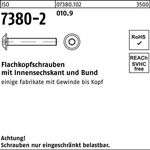 Flachkopfschraube ISO 7380-2 Bund/Innen-6kt M8x 50 010.9 200 Stück - VPE: 200