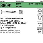 Schraube R 88091 SEKO/T-STAR TG 5x 70/41-T20 Stahl WIROX 200 Stück SPAX - VPE: 200