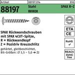 Rückwandschraube R 88197 Spitze/PZ 4,5x45/42-Z Sta galv.verz. WIROX 1000St. SPAX - VPE: 1000