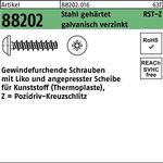 Gewindefurchendeschraube R 88202 Liko PZ 6x16-Z Stahl gehärtet galv.verz. 250St. - VPE: 250