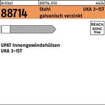 Innengewindehülse R 88714 UKA IST M12x100 Stahl galv.verz. 10St. UPAT - VPE: 10