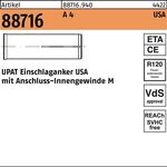 Einschlaganker R 88716 USA M8 A 4 100 Stück UPAT - VPE: 100