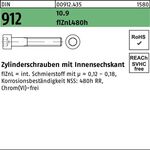 Zylinderschraube DIN 912 Innen-6kt M6x16 10.9 flZnL/nc/x/x/480h/C 500St. - VPE: 500