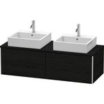 Duravit Waschtischunterbau XSQUARE 1400x400x548mm 2 Au we hgl ES NB links