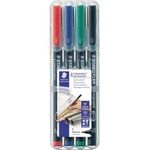 STAEDTLER Folienschreiber Lumocolor 313 WP4 0,4mm sortiert 4 St./Pack.