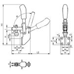 Senkrechtspanner Nr.6803 Gr.1 Winkelfuß AMF