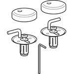 Geberit Edelstahlscharnier passend zu WC-Sitz 573430