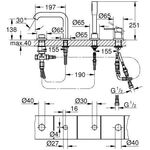 Grohe 4-L-EH-Wannenkombi ESSENCE wa sun gebü