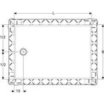 Geberit Duschfläche SETAPLANO weiß-alpin 900x1000mm