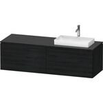 Duravit Waschtischunterbau L-CUBE 1620x482x550mm ta s-matt ES Ahorn links