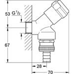 Grohe Armaturenkombination 1/2Zoll chr