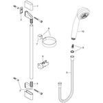 HG Brauseset CROMETTA 85 MULTI Brausestange Unica´Crometta 900mm chrom