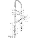 Einhebel-Spültischmischer Semi-Pro AXOR DN 15 chrom