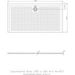 Hoesch Duschwanne MUNA mit Antirutsch 1900x1000x30mm weiß
