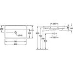 V&B Schrankwaschtisch COLLARO 800x470mm o ÜL ohne HL we